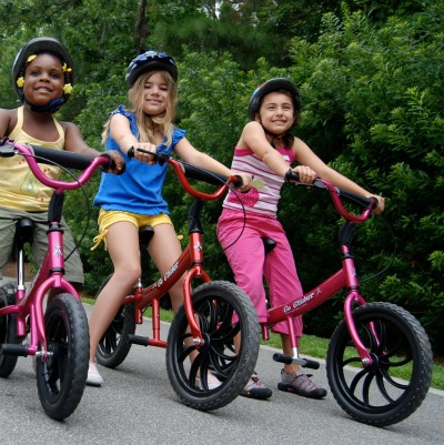 Girls on Go Gliders